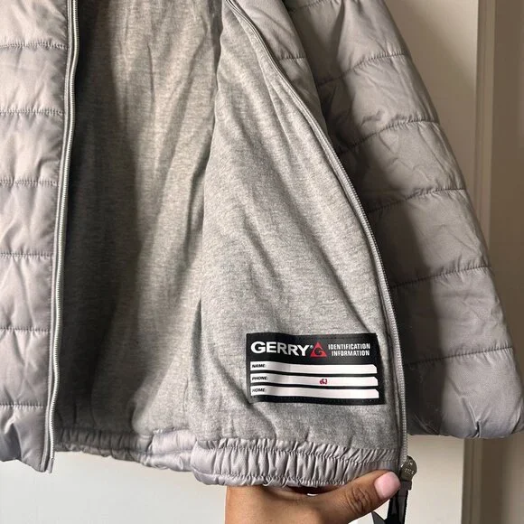 Gerry Kid's Girls' Irene Puffer Jacket hooded grey Size Small 7/8 NWT - Picture 6 of 7